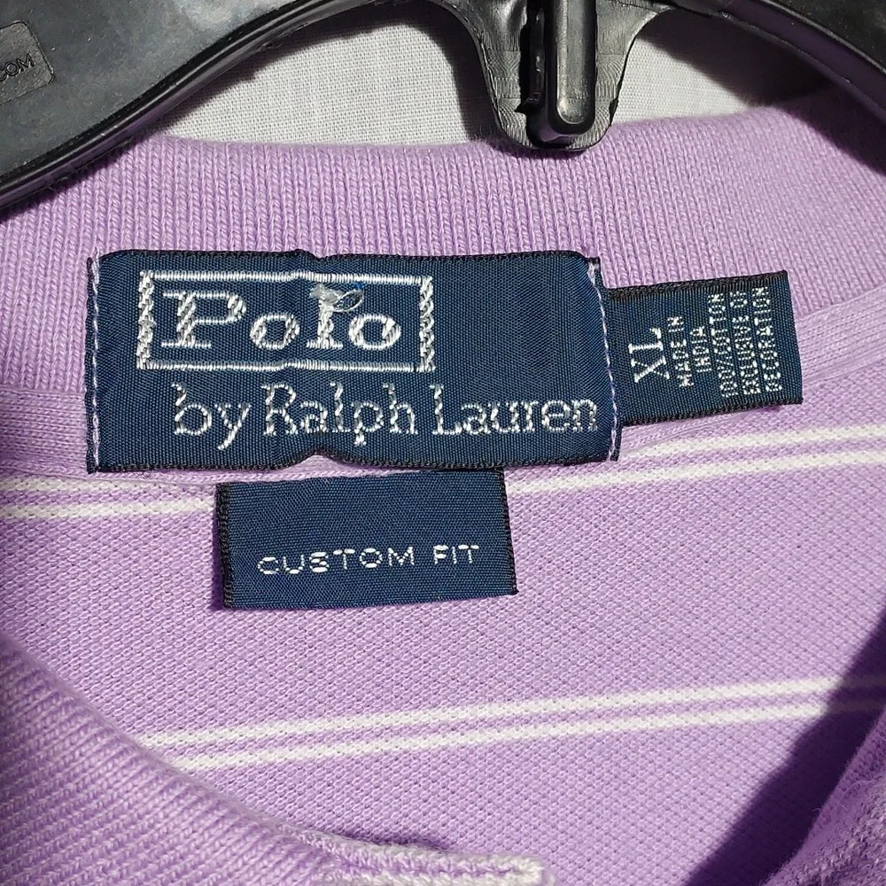 Polo Ralph Lauren 100% cotton striped‎ men's polo shirt size XL